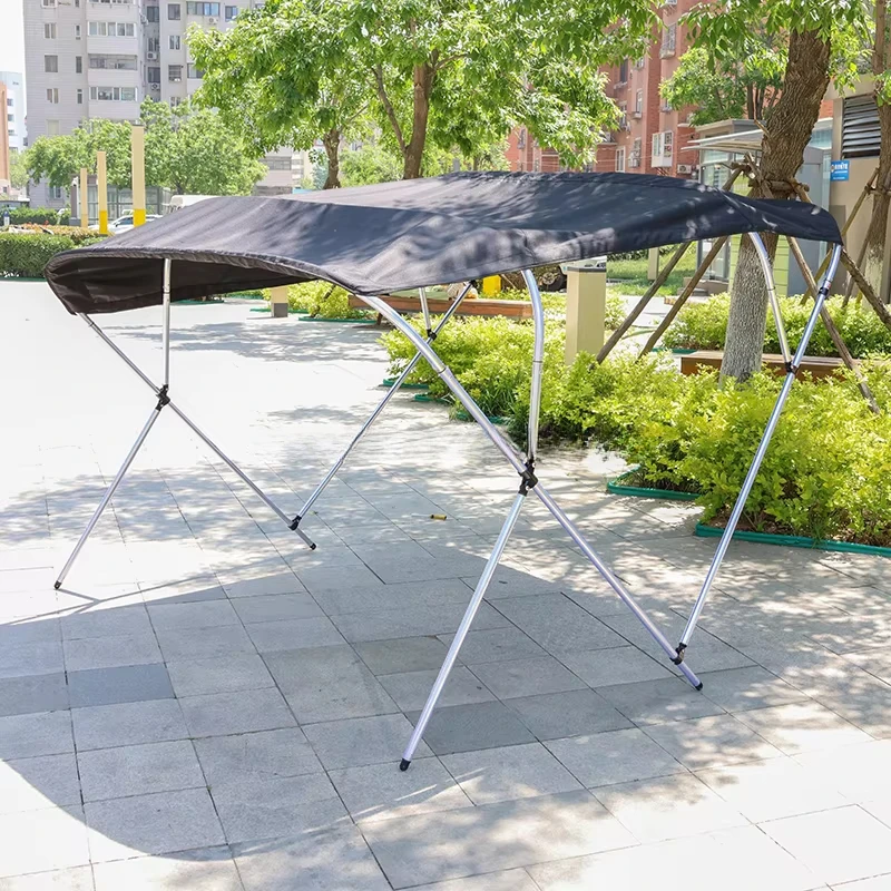 Fishing Boat Aluminum - หลังคาเรือบิมินี่แบบใหม่ 3 คาน/4 คาน พร้อมโครงอะลูมิเนียม ทนทานต่อรังสียูวี