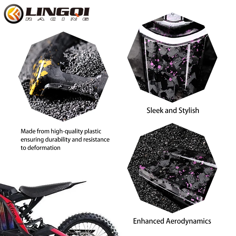 LINGQI Front Rear Mudguard Pit Dirt Bike Motorcycle Plastic Body Fender Fairing Kit for Light Bee X S Electric Motocross - view 2