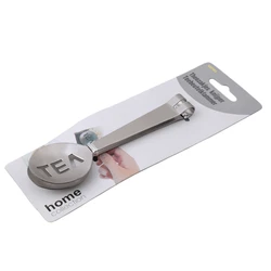 Stainless Steel Tea Bag Clip Tongs Teabag Squeezer Strainer Holder Grip Spoon Mini Tea Leaf Anti-hot Clamp