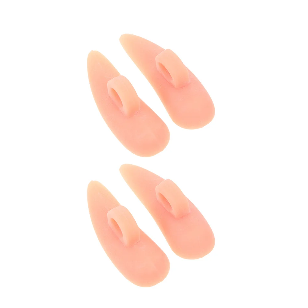 4 個の足の外反矯正ツール 柔らかい弾性つま先セパレーター つま先の整列用 足のケアやつま先の矯正に最適