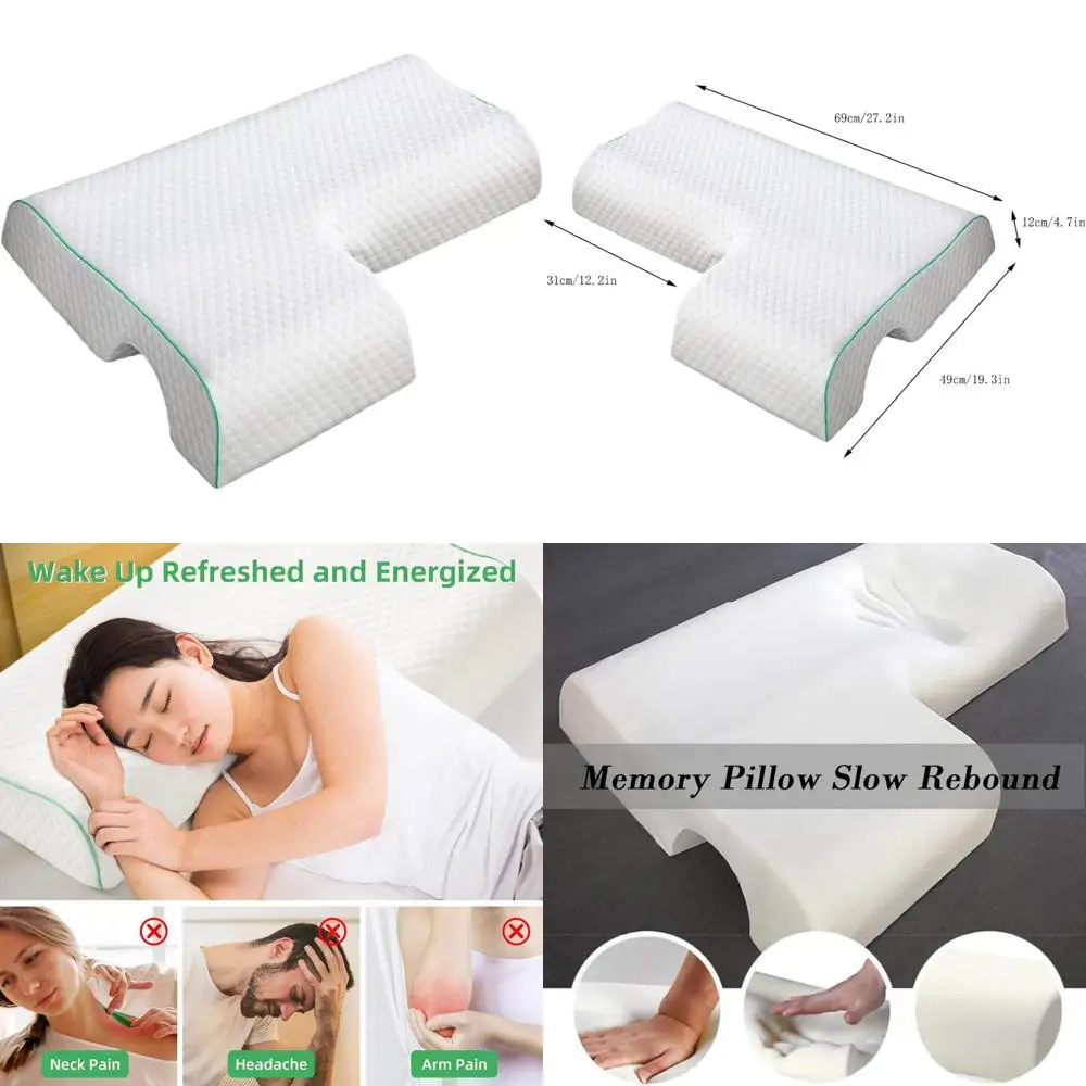 

Подушки из пены с эффектом памяти с двойной поддержкой для повышенного комфорта и сна.