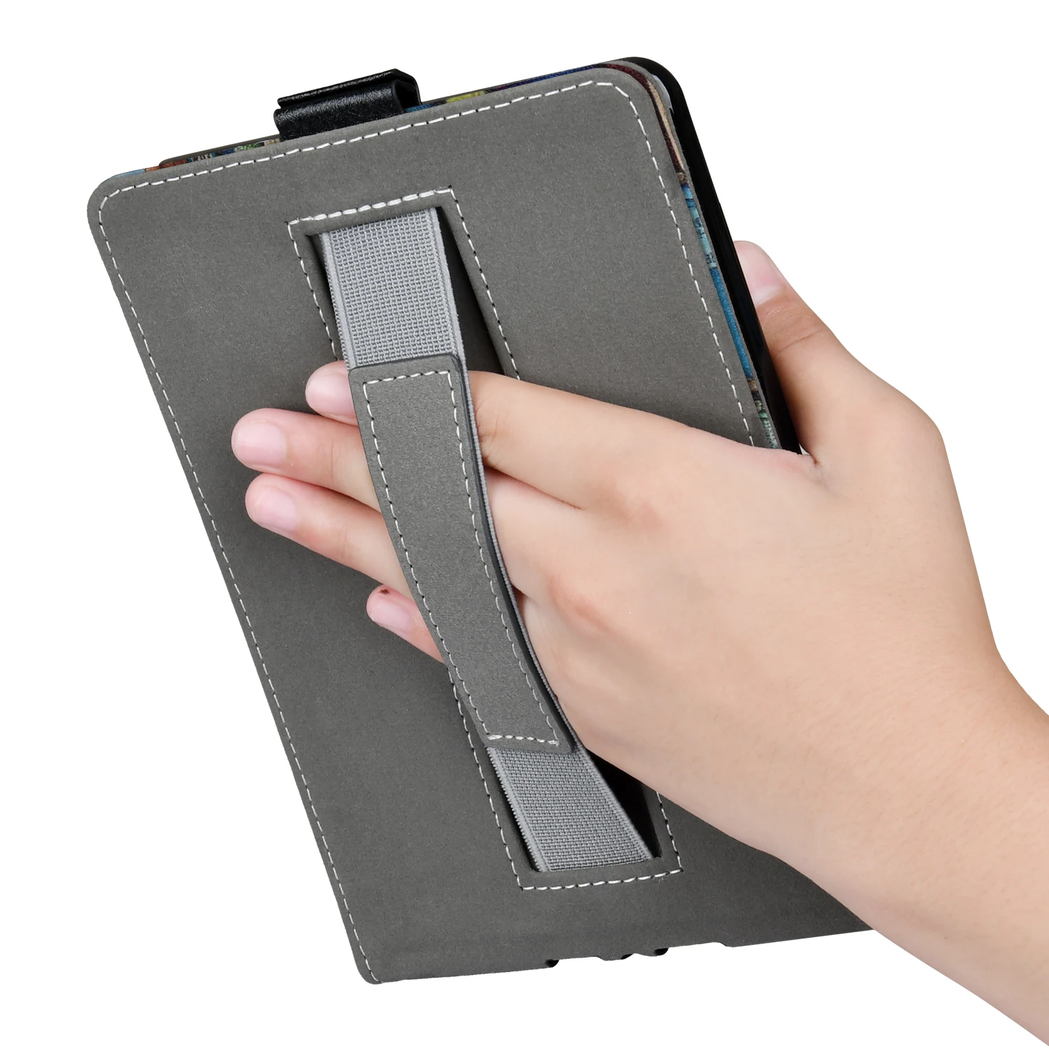 Premium PU Leather Smart Case for Kindle 11th with Hand Strap Stand Magnetic Cover for Paperwhite 12/10th with Card Slot image 4