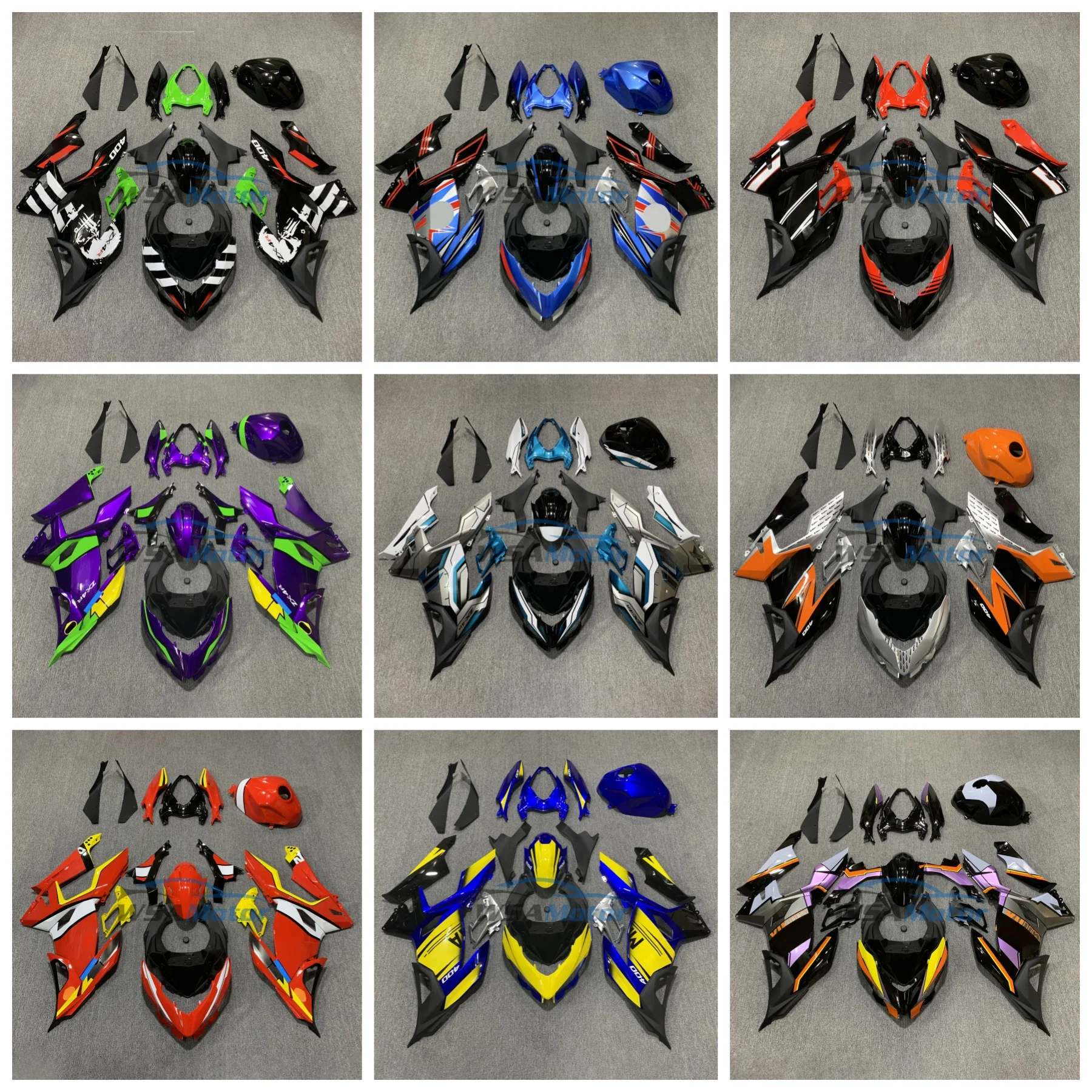 

Motorcycle Fairing kit For Kawasaki Ninja 400 year EX400 ZX400 2018 2019 2020 2021 2022 2023 Fairing Bright Black