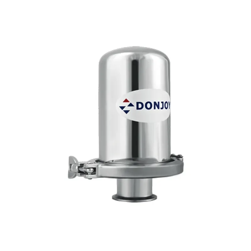 Sanitary Stainless Steel Angle Type Water Filter Clamped Connection End