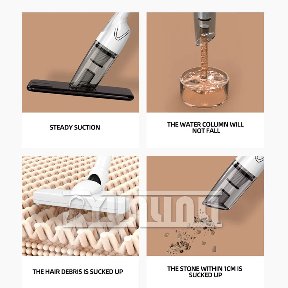 Беспроводной автомобильный пылесос, портативный ручной автомобильный пылесос 9000 Па, беспроводной пылеуловитель