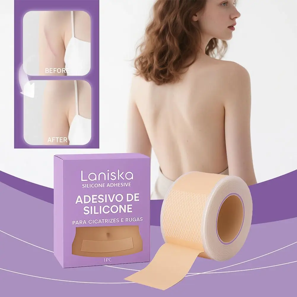 

Silicone Scar Sheets , 1 Roll Self-Adhesive Scar Cover Tape Skin Care Waterproof and Breathable