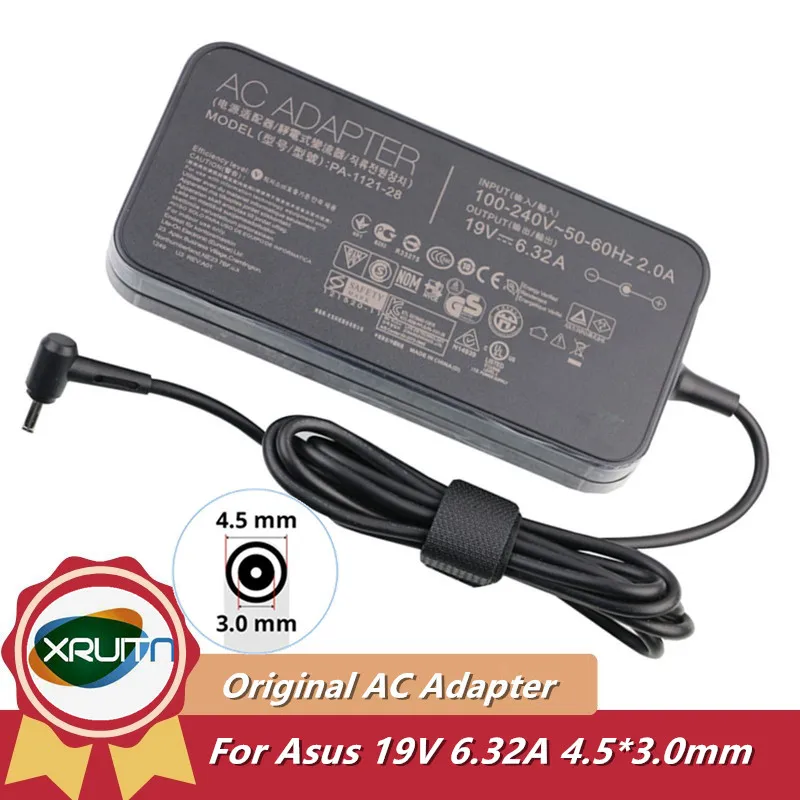 

Original PA-1121-28 19V 6.32A 120W Laptop Adapter For Asus VivoBook Pro 15 K3500 K3500PC K3500PA ZenBook 15 UX534FT-DB77 Charger