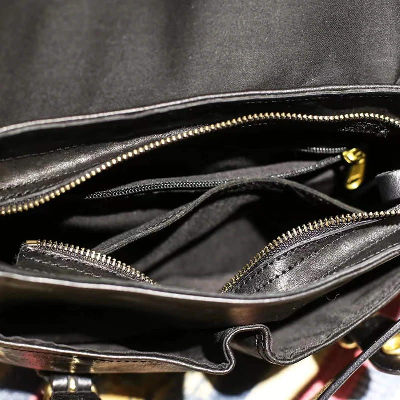 PNDME fashion designer handmade luxury genuine leather women messenger bag outdoor work travel first layer cowhide shoulder bag