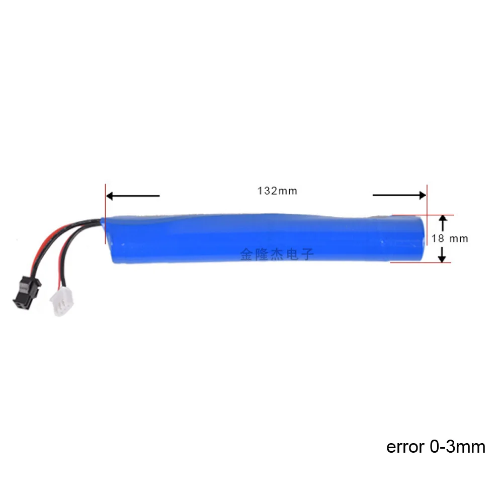 7.4 v 2000mah 18650 bateria lipo do pistoletu elektrycznego pistolet na wodę bateria SM wtyczka 7.4 V bateria o dużej pojemności pistolet zabawkowy