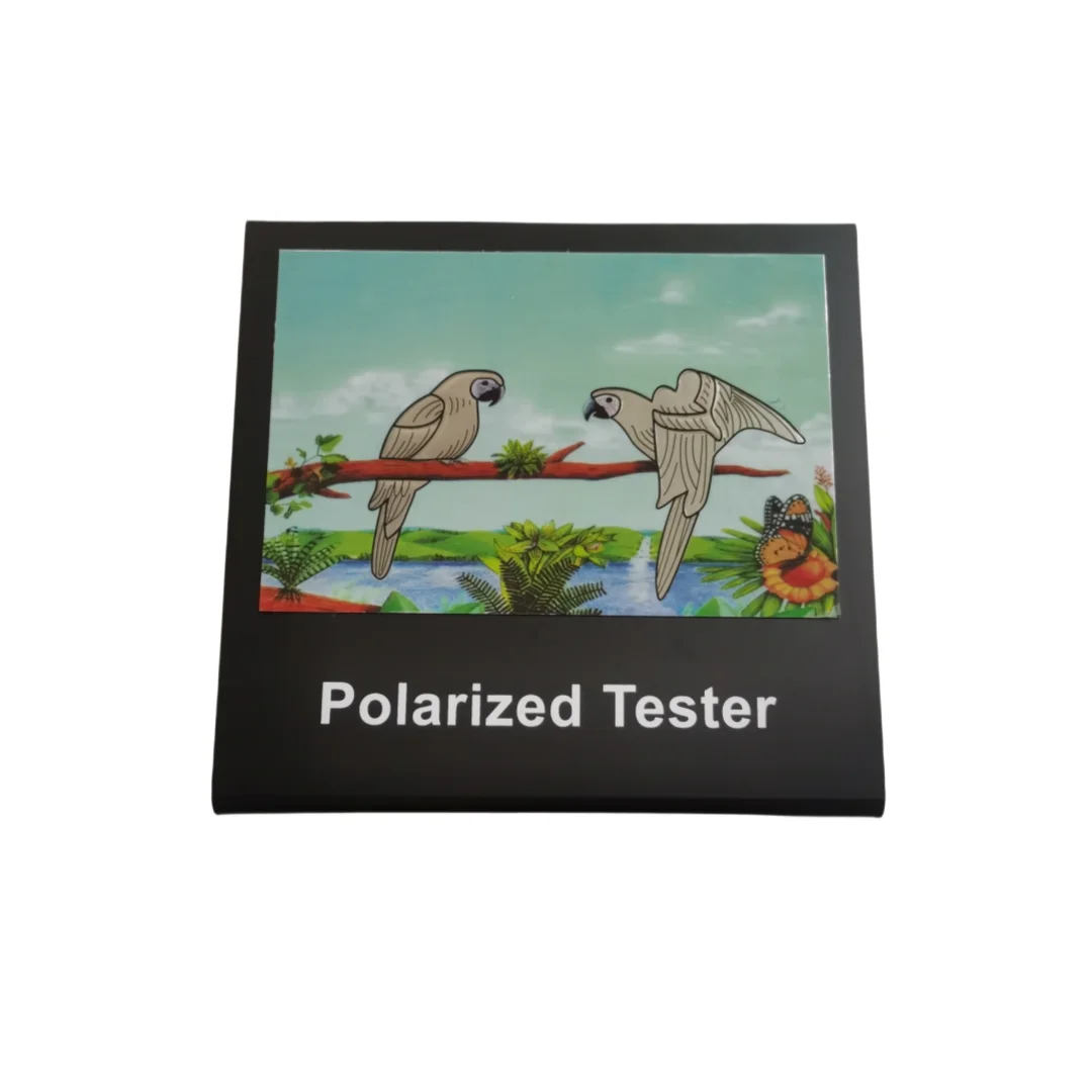 2pieces/lot Polarized Lens Test Card for Testing Polarizing sunglasses Polaroid Test Card eyewear sun Glasses accessories