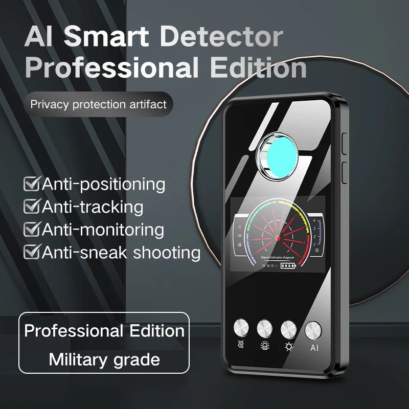 

AI Anti-Spy Camera Detector T2 Anti-Location GPS Detector Finder Wireless Signal Infrared Laser Scanner Camera Detector Hotel