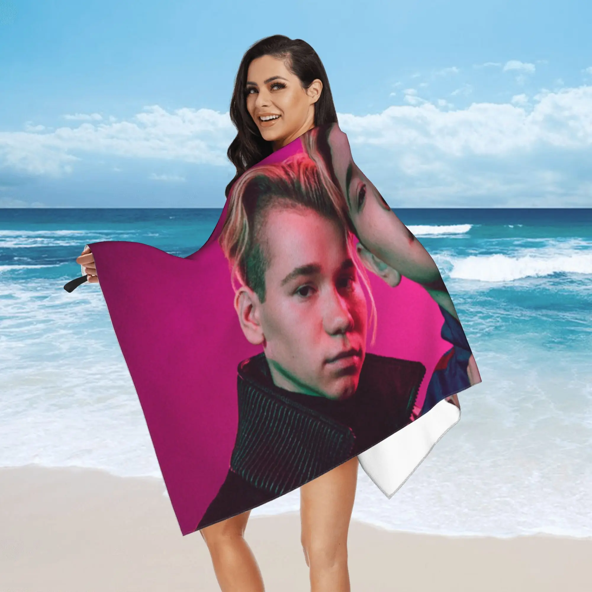 Marcus And Martinus Sweden Norway Eurovision Beach Towel Soft Microfiber Quick Dry Absorbent Quick Towels For Yoga