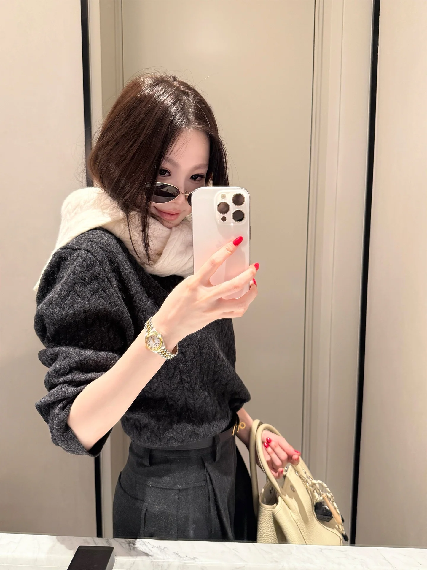 

Tee Happy 00 Woolen Lazy Knitted Sweater Vintage Overhead Sle Women's Loose Fit Twist Knitwear Top for Autumn Season