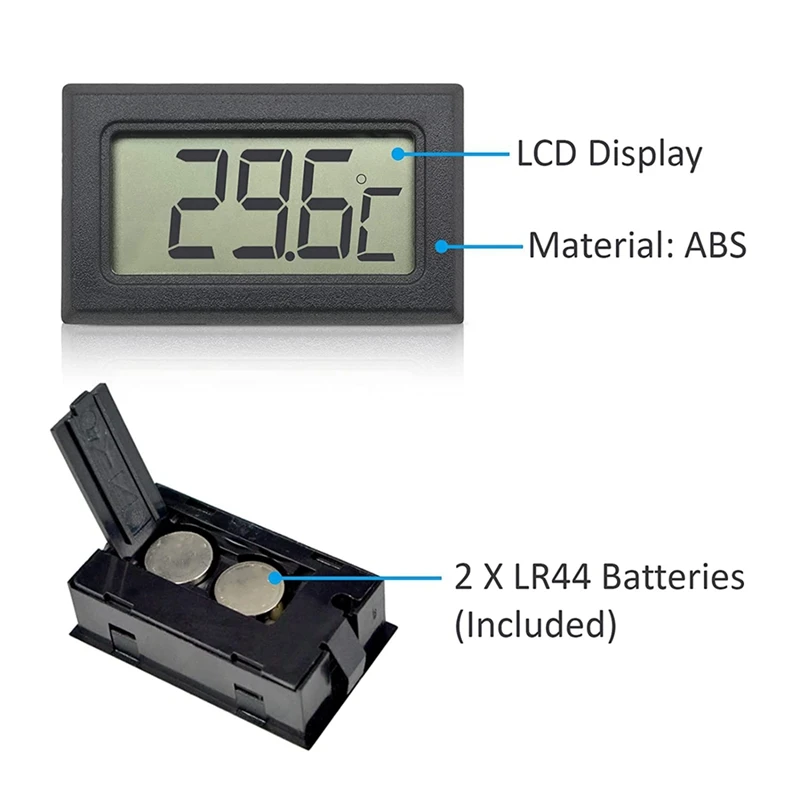 デジタル体温計,1m,ntpcプローブ付きLCD温度計,50,Thd-110,冷蔵庫,水族館用の低温モニター付き