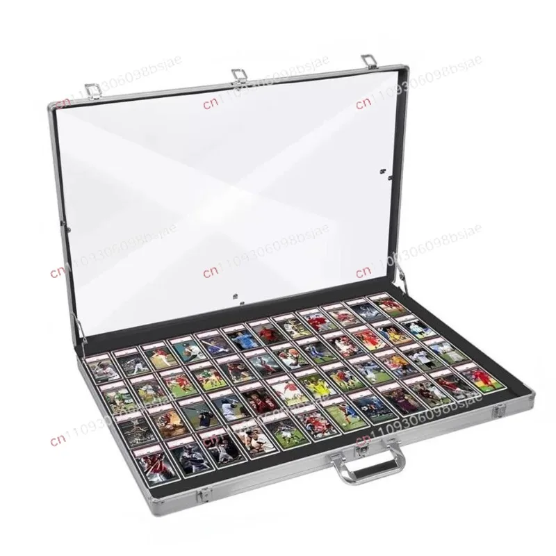 Display cabinet Transparent sunroof Exhibition storage box Card brick Portable transaction storage box