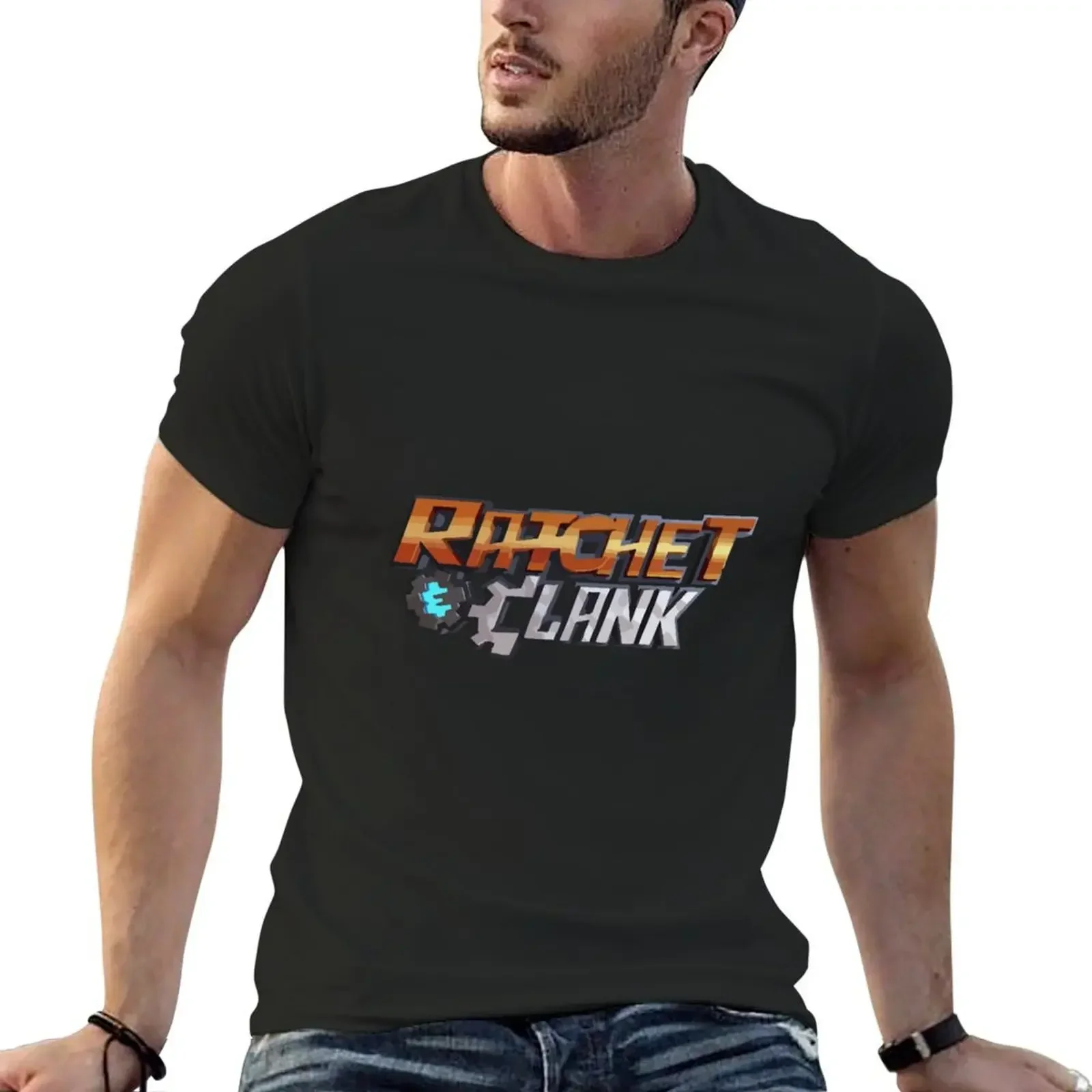 Ps4 Ratchet and Clank T-Shirt basketball graphic tees quick-drying mens designer t shirt