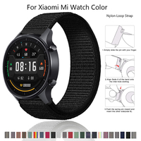 Nylon Loop Strap for Xiaomi MI Watch Color 2 Band Wristbelts Sport Bracelet for TicWatch Pro 3 GPS GTX 2021 2020 S2 E2