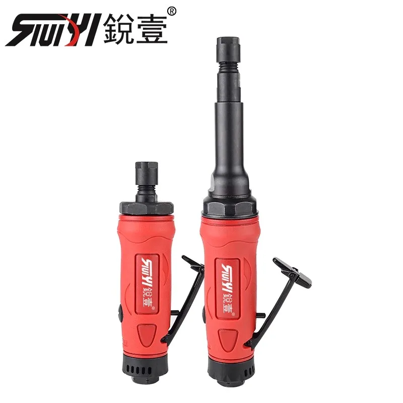 Ruiyi Pneumatic Grinder, Pneumatic Engraving Machine, Small Polishing Machine, Elbow Air Grinder with Extended Shaft, Air Grinder with Straight Grinder Head
