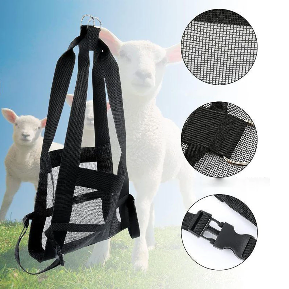 Adjustable Calf Weighing 23.6x13.8 Inch PVC Mesh Hanging Scale Bag For Newborn Calves Lambs Goats Livestock Supplies