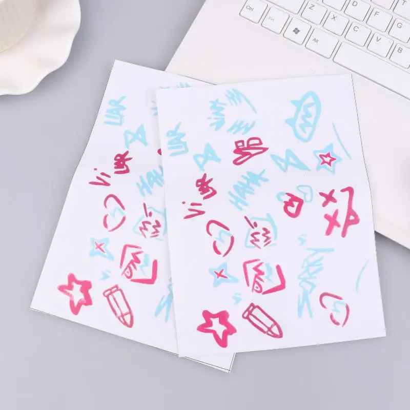 2Pcs Arcane Jinx Stickers Anime Car Window Laptop Sticker Cartoon Helmet Decorative Decal Waterproof Sticker