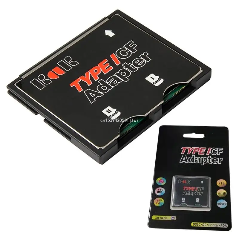 

Durable Dual Slot SDHC SDXC to Adapter Compact Type I CardConverter Dropship