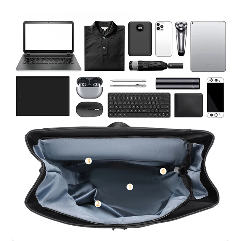 Foldable Laptop Backpack Travel Meeting Outdoor Bag Men Women Large Commuting Climbing Hiking Rucksack 15.6" Lightweight Bookbag