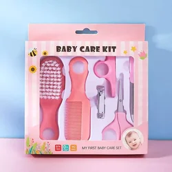 6pcs/set Baby Care Kit Safety Tools for Newborn Hygiene Kits Grooming Set Nail Hair Clipper Scissor Comb