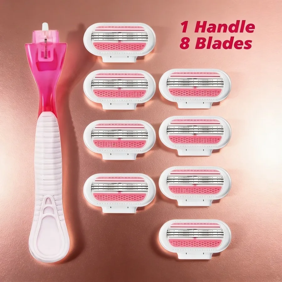 Premium Pink Shaver Handle Replacement Accessory, Ergonomic Durable Plastic Grip, Easy‑Operate Replacement Part for Men & Women Hair‑Removal Device, Thoughtful Holiday Gift Option