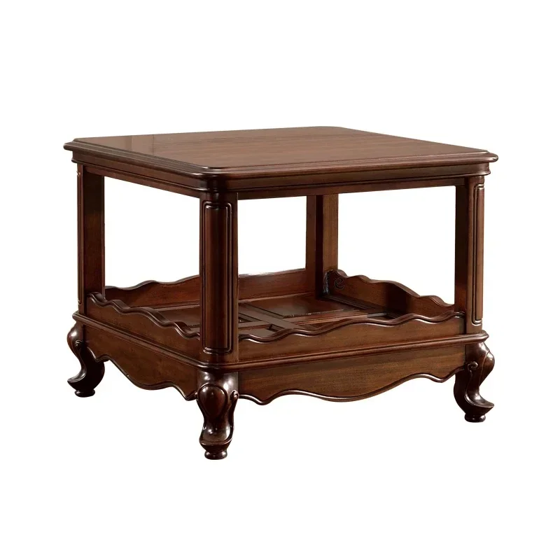 

All solid wood black walnut square corner small coffee table