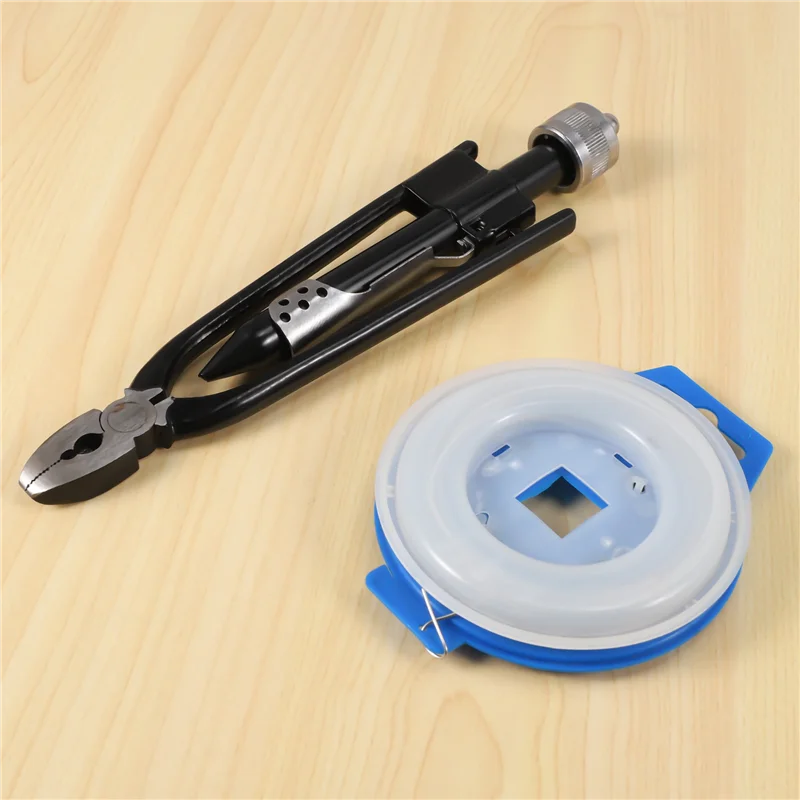 

AB47-6Inch Aircraft Safety Wire Twisting Pliers Set Lock Twist Twister Tool / 15M Roll 0.7Mm Stainless Steel Safety Lock Wire