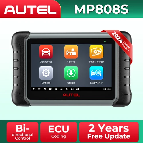 Autel-herramientas de diagnóstico MaxiPRO MP808S, escáner automotriz OBD2 de Control bidireccional, codificación ECU, actualización MP808