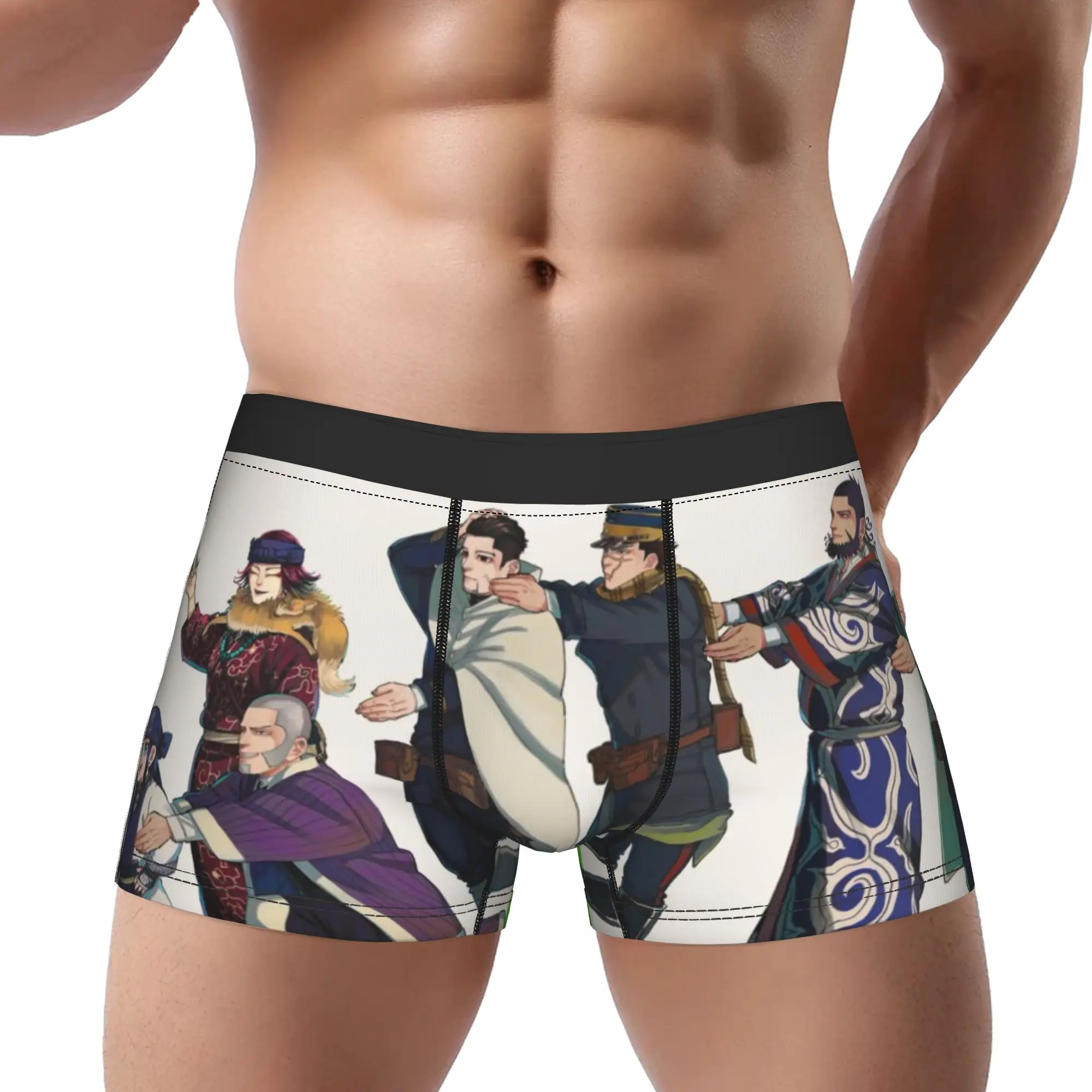 Golden Kamuy Underpants Homme Panties Male Underwear Golden Kamuy Ventilate Shorts Boxer Briefs