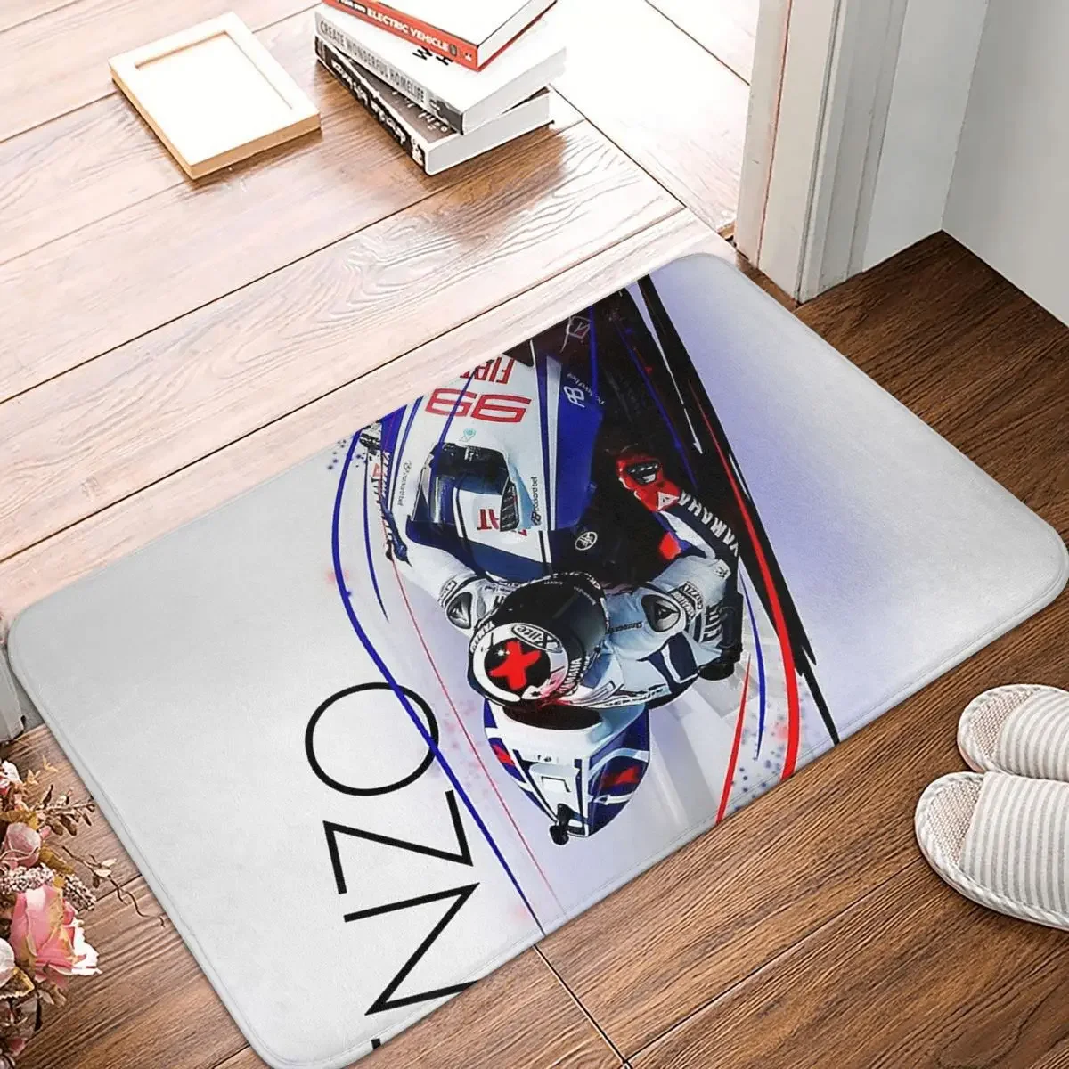 Moto Gp Jorge Lorenzo Race Racing Racer Bathroom Mat Cool Rug Home Doormat Living Room Carpet Decoration