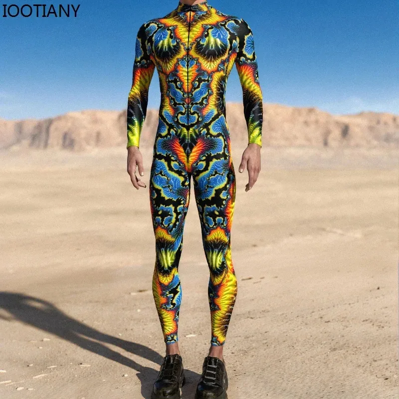 بدلة كوسبلاي مثيرة للعضلات مطبوعة ثلاثية الأبعاد لحفلات العطلات للرجال بدلة قوس قزح للهالوين بدلة زنتاي لركوب الدراجات s؛ 3'c، 5.y؛ 8'v، #3