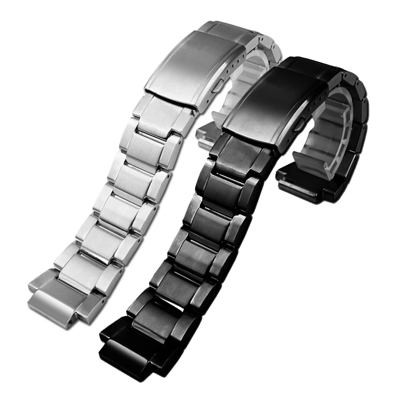 حزام ساعة من الفولاذ المقاوم للصدأ لساعة كاسيو جي شوك 5608 GST-B200-1A GST-B200X/TJ/D سوار معدني صلب للرجال حزام الساعات