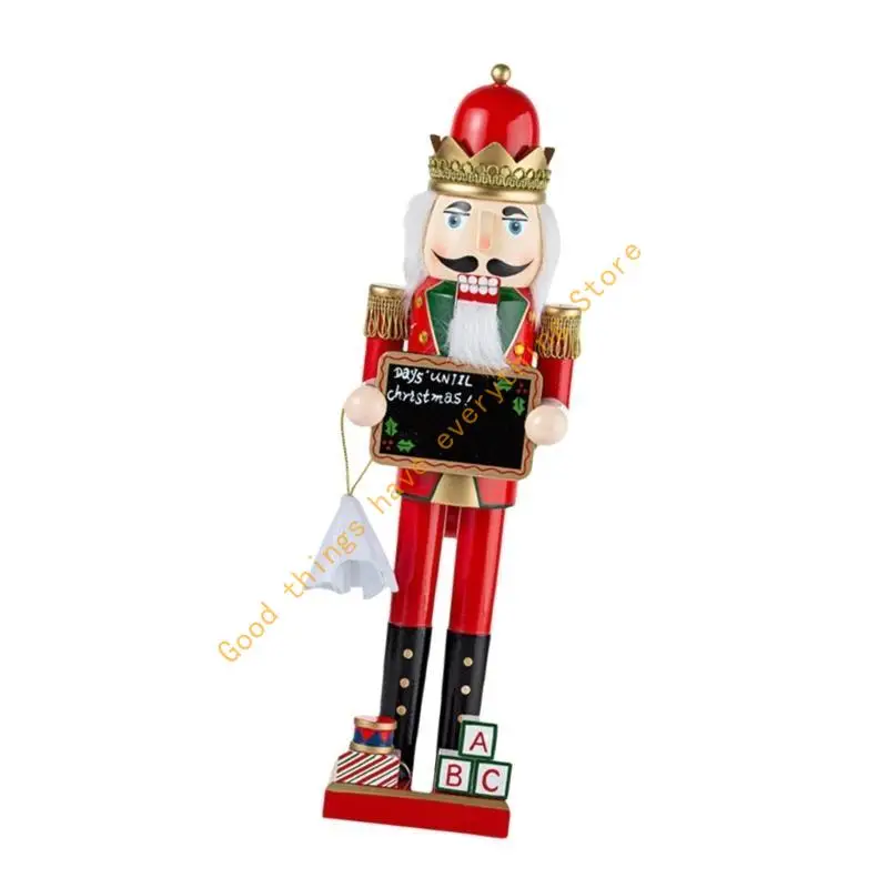 

Collectible 38cm Nutcrackers Figurine Handmade Tabletop Decoration Stylish Desktop Statue Ornament for Party Use 55KF