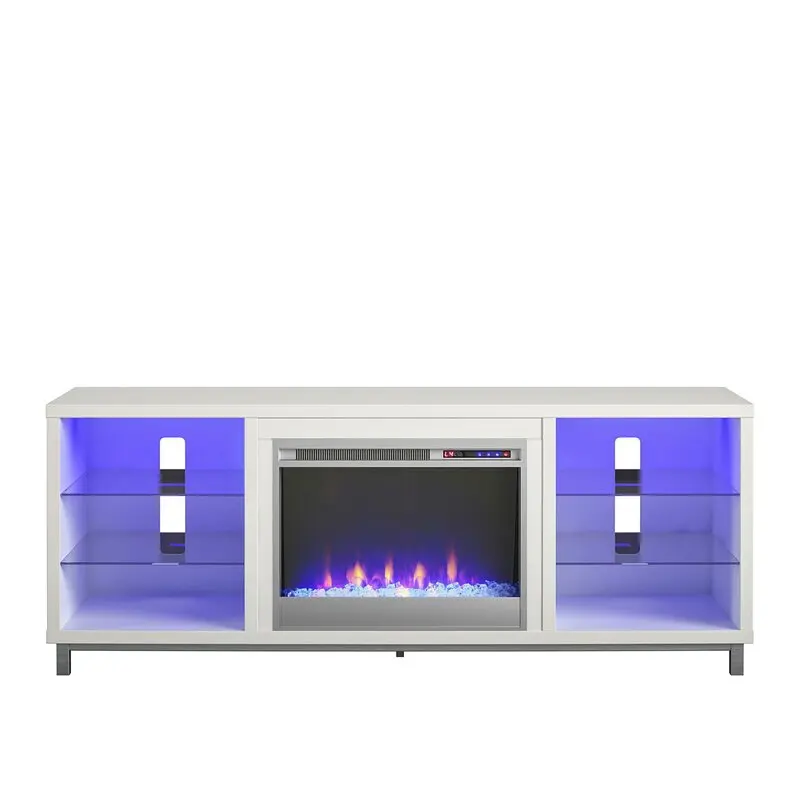 

For Modern Style Glass LED Fireplace Tv Stand OEM Service