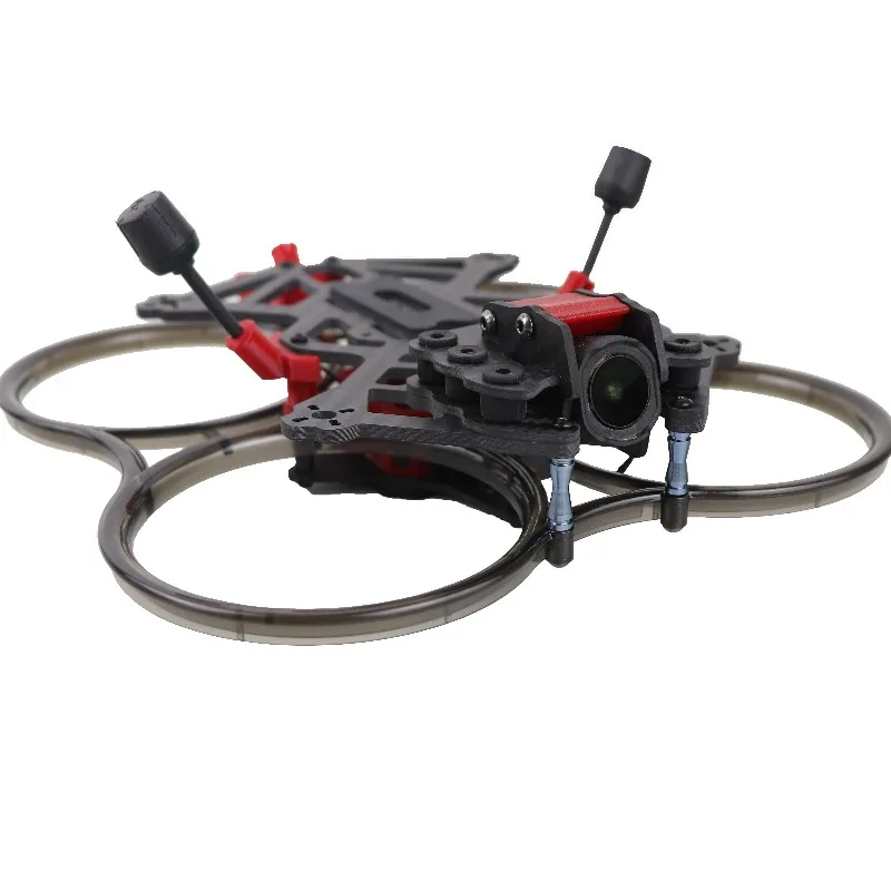 HSKRC CC30 O4 Telaio per drone da corsa FPV canalizzato da 3 pollici in fibra di carbonio con parti di stampa 3D O4 PRO/O3/trasmissione di immagini HD analogiche