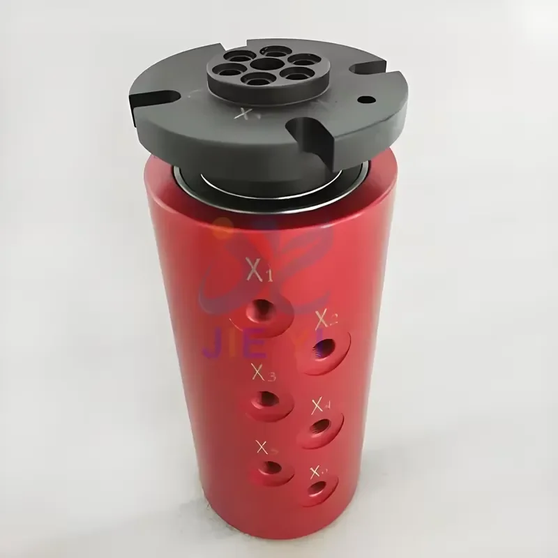 6 Inputs and 6 Outputs 360 Deg High Pressure Rotary Union G3/8'' Hydraulic Oil Rotary Joint Used for Excavator Equipment