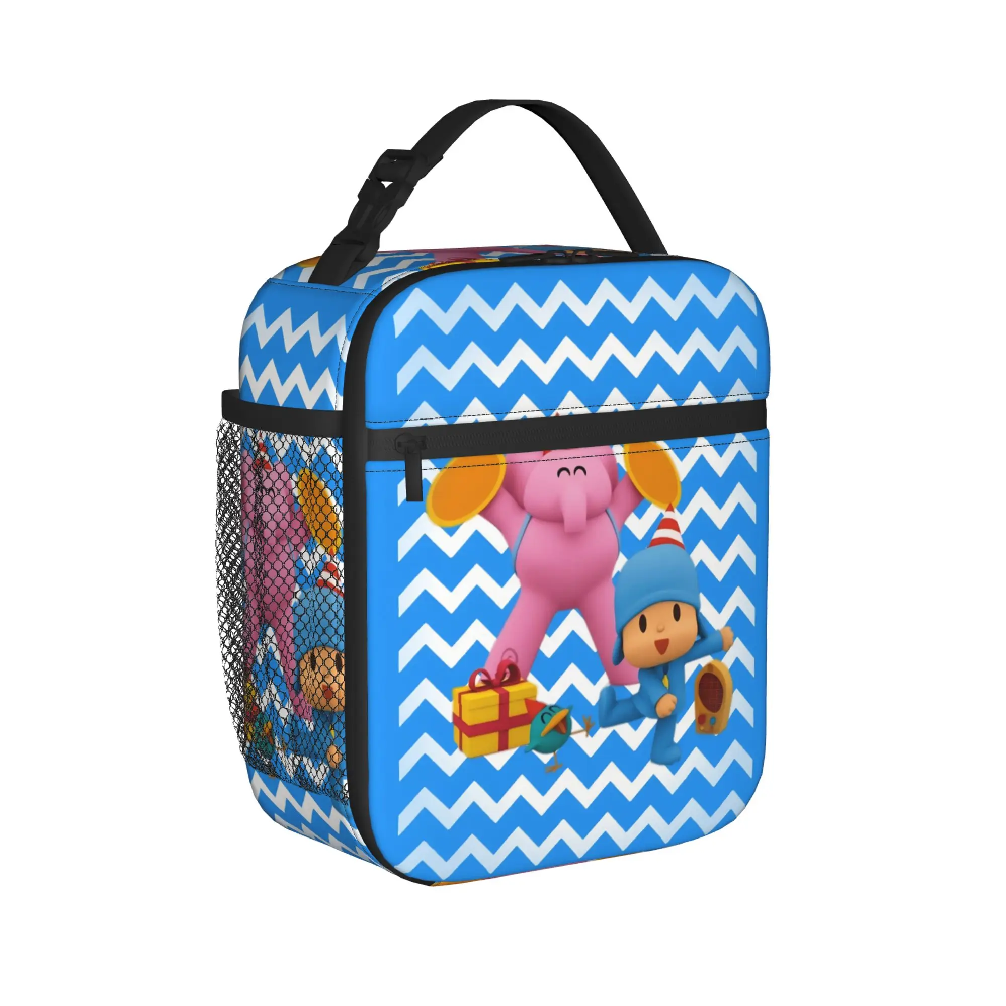 Pocoyoed Comedy Cartoon Insulated Lunch Bag Thermal Bag Reusable,Lunch Container High Capacity Tote Lunch Box Food Handbags