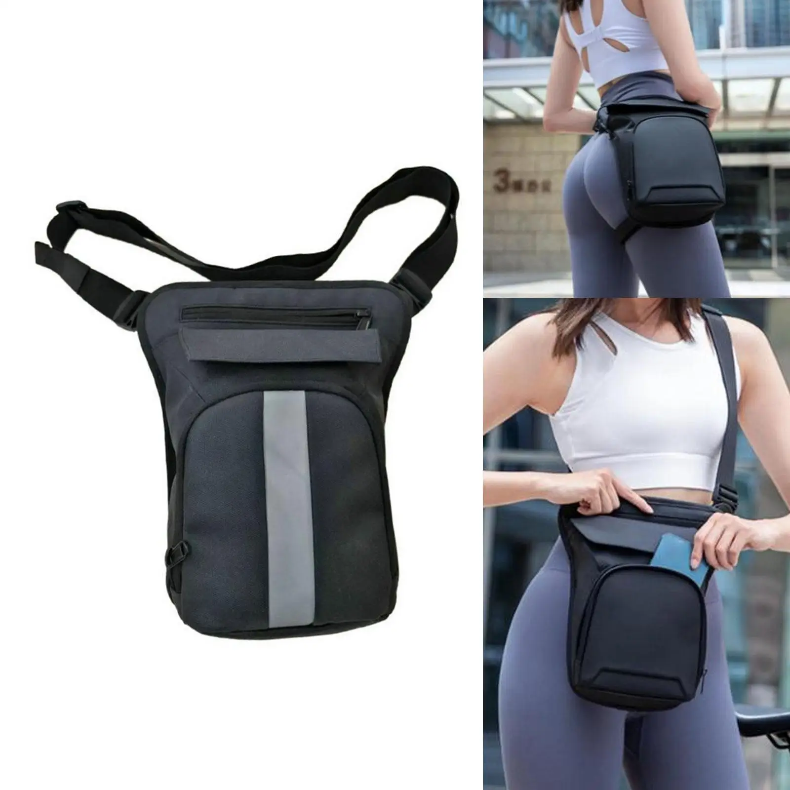 

Waist Bag Multifunctional Adjustable Strap Waist Pack Waterproof Sport Fanny Pack for Running Fishing Travel Riding Hiking