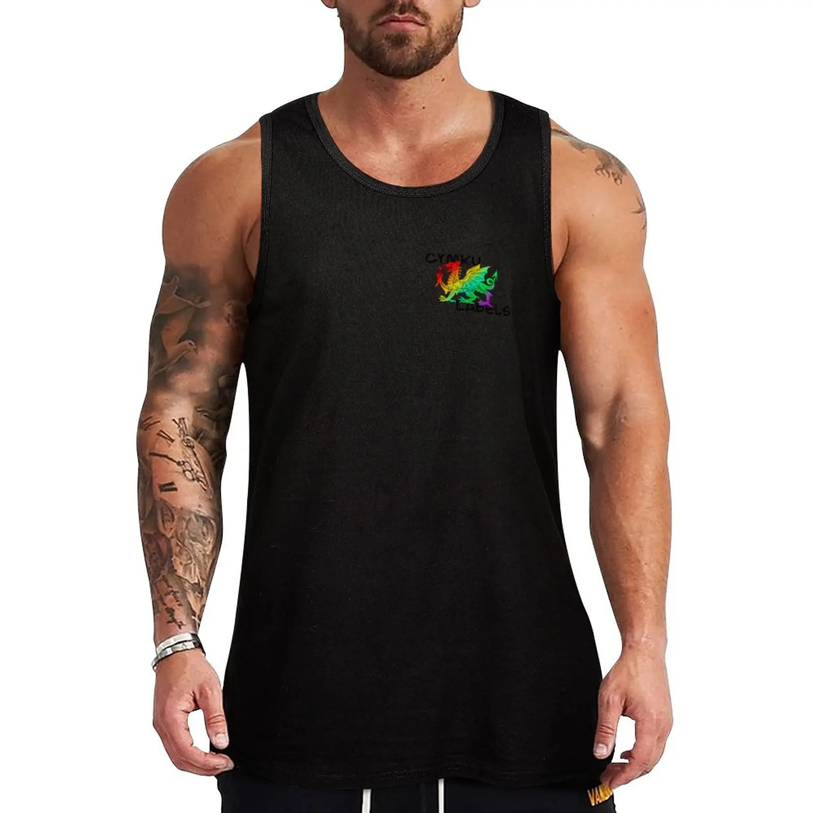 Cymru Labels Logo Tank Top man sexy?costume summer 2024 Men's clothing Gym wear