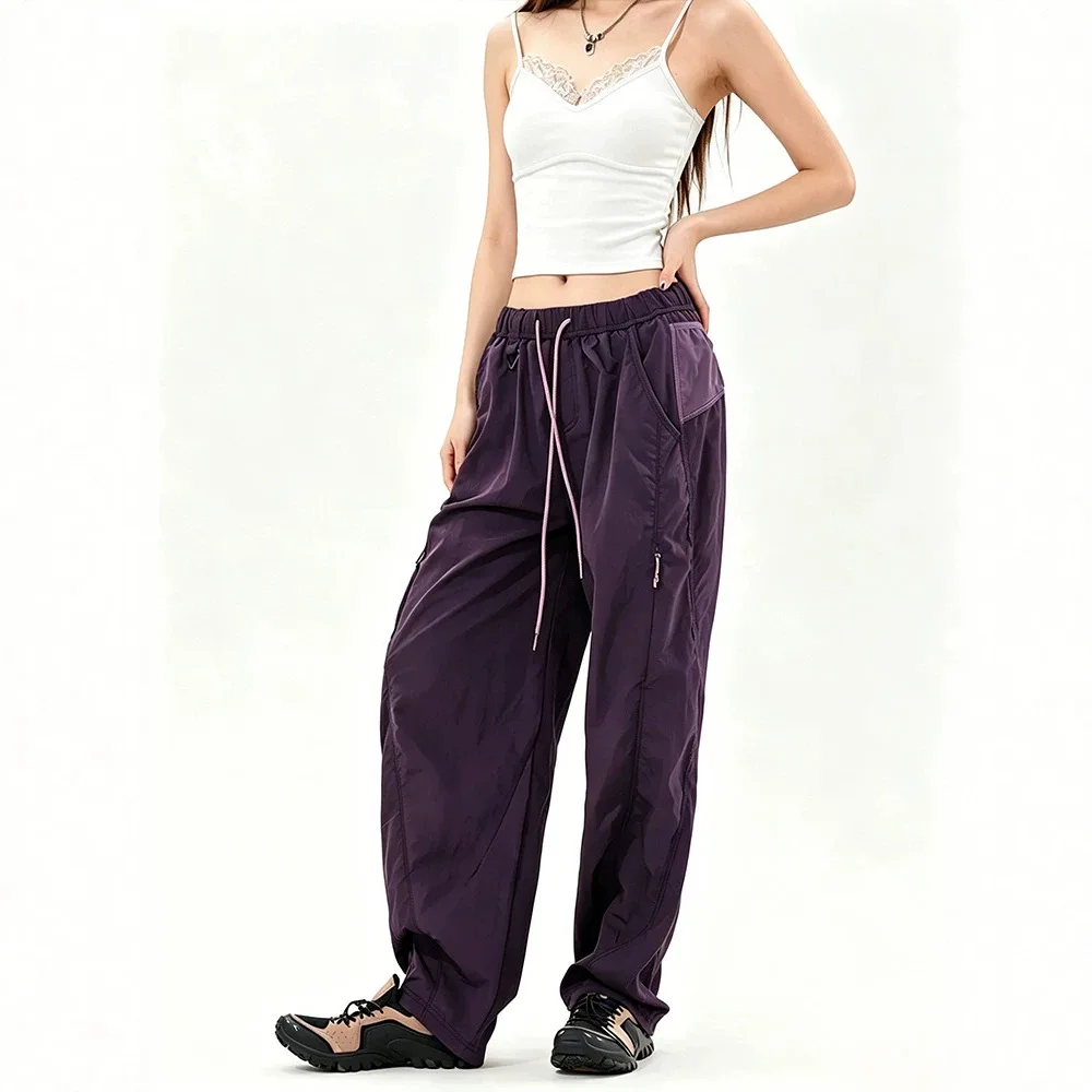 Lightweight Outdoor Mountaineering Charge Pants Men's and Women's Same Loose Quick-drying Anti-splashing Hiking Pants