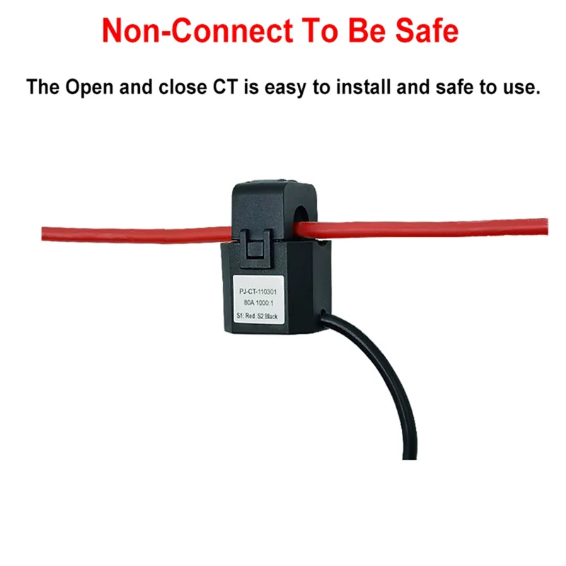 

M85K Tuya Smart Life Wi-Fi счетчик энергии 80A с зажимом трансформатора тока кВтч монитор мощности статистика электроэнергии 110 В 230 В