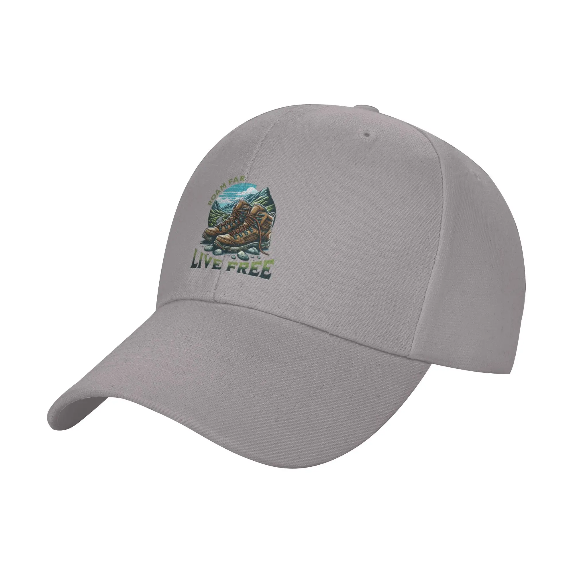 Hot Sale Roam far  live free  cool hiking Baseball Cap  Travel Essential Caps For Women  Yard Work Caps For Women