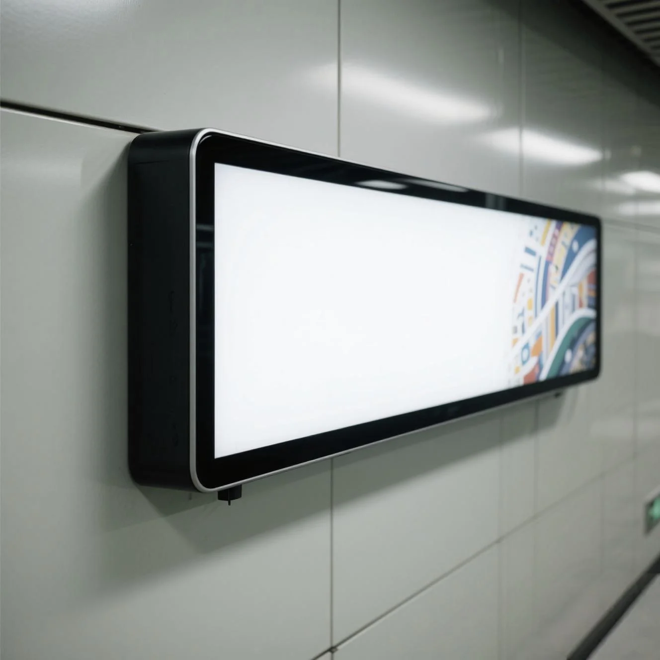 

High definition factory 14.5 inch commercial ultra-wide stretch strip LCD screen shelf advertising strip advertising display