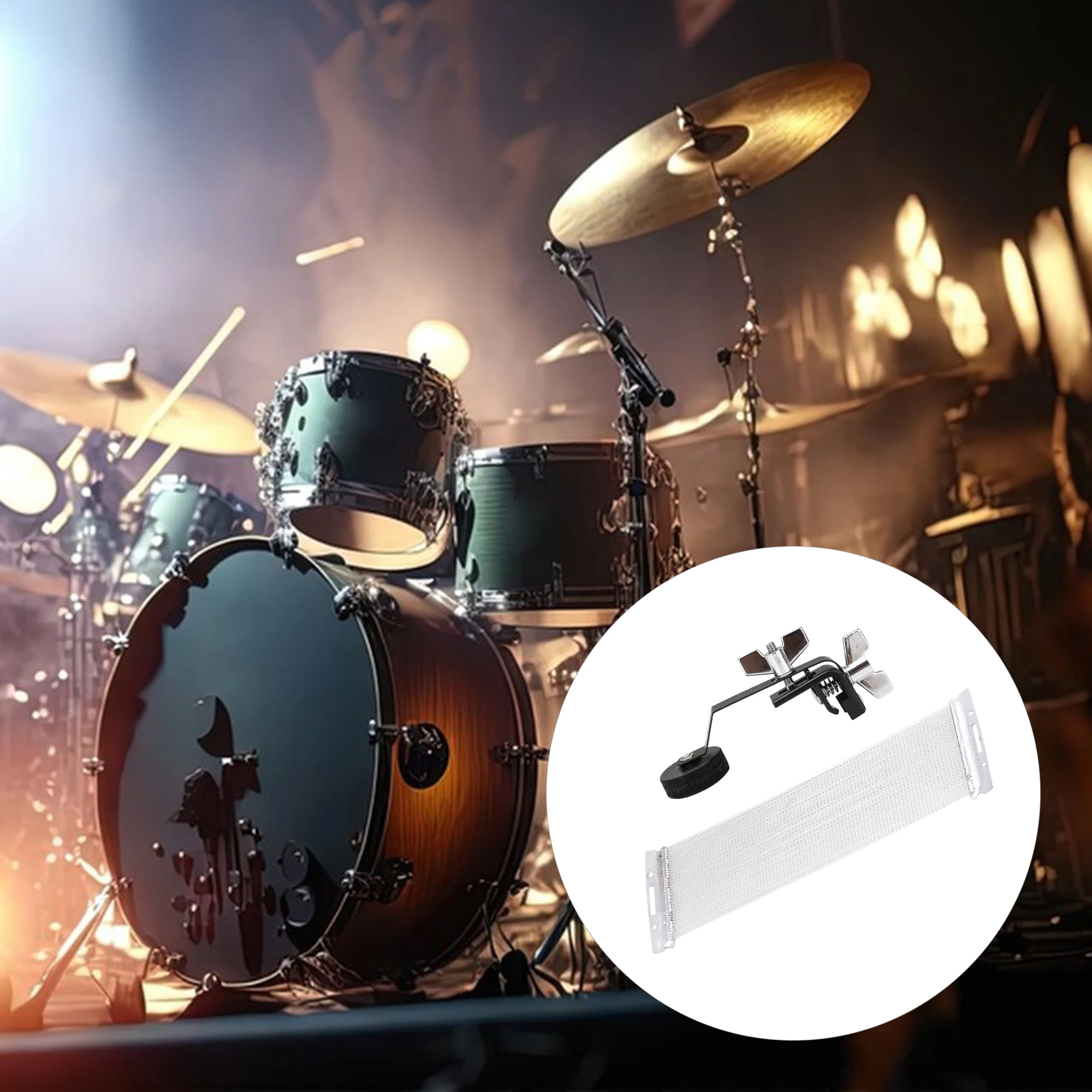 

2 шт. 40-прядные струны для барабана и демпфер для 14-дюймового малого барабана