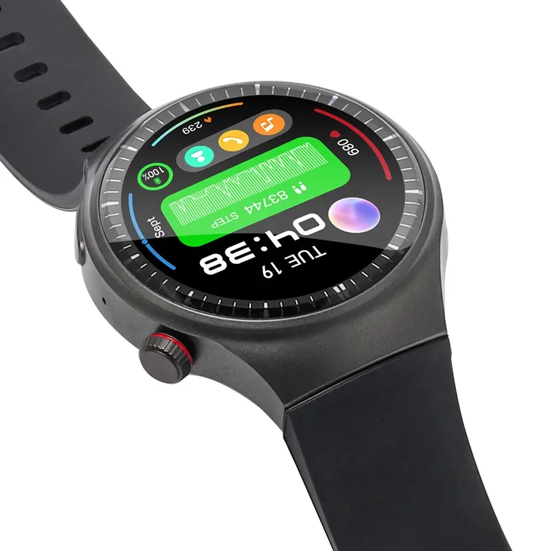 Montre connectée ummy WA pour Android 1.43, écran tactile AMOLED 8.1 ", 4G, capteur de fréquence cardiaque, réseau de persévérance, DM80