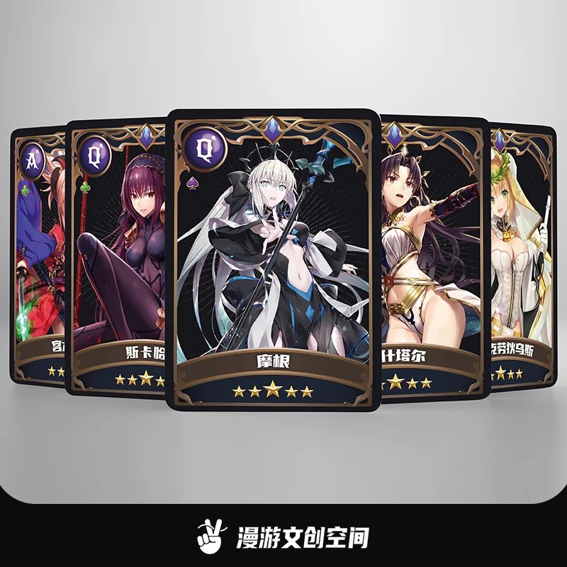 Game Fate/Grand Order FGO Joan of Arc Alter Gilgamesh Saber Bronzing Creative Poker Multi-purpose Playing Card Props Werewolf