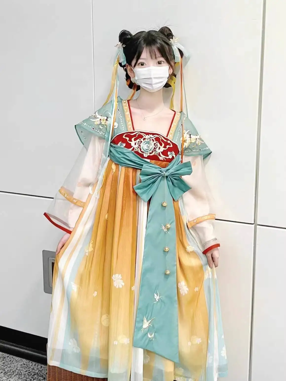 

Improved Hanfu Female Yao Princess COS Chest-High Dress Han Element Dress For Spring Summer Cosplay Costume Halloween